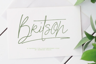 Britson: A Summery Script Font for Makers