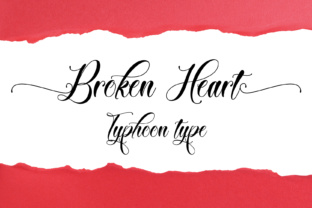 Broken Heart: A Script Font for Editorial Elegance