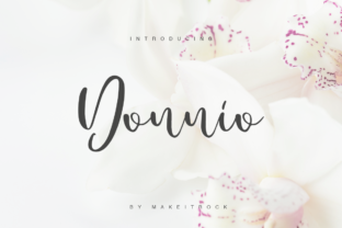 Donnio: A Distinctive Script Font for Crafters