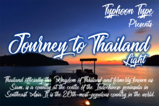Journey to Thailand Light Typeface for Branding