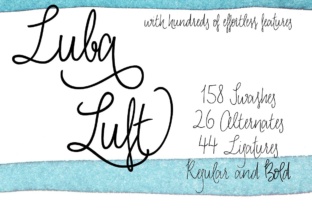 Luba Luft Bold: A Calm Script Typeface for Editorial Design