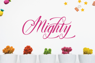 Mighty Typeface: A Handmade Script for Bold Branding