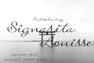 Signarita Louisse: A Signature Font for Digital Design