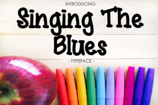 Singing the Blues Font: A Bold Handwritten Typeface for Branding