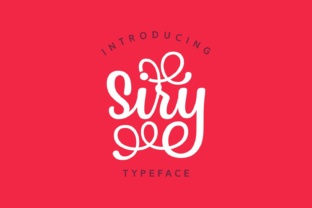 Siry: A Romantic Script Font for Crafters