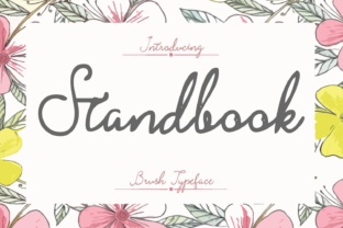 Stand Book Font for Handmade Labels and Cards