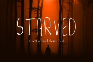 Starved: A Hand-Drawn Font for Horror Marketing
