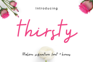 Thirsty: A Handwritten Font for Makers