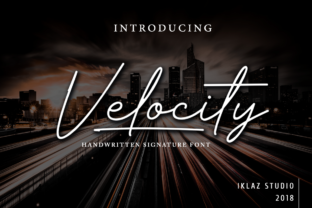 Velocity: A Handwritten Typeface for Elegant Editorial Design