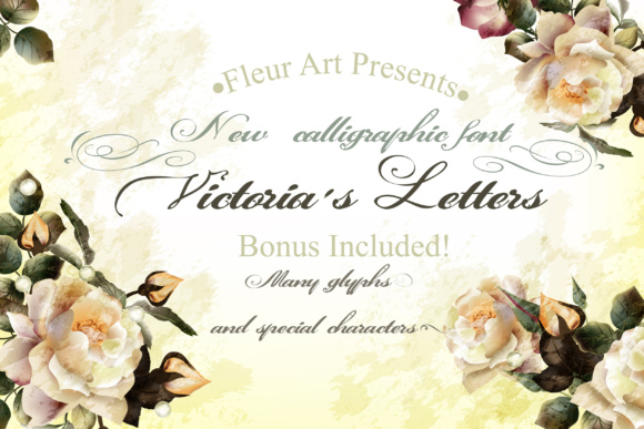 Victoria s Letters: A Vintage Script Font for Makers