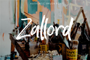 Zallord: A Bold Brush Font for Makers
